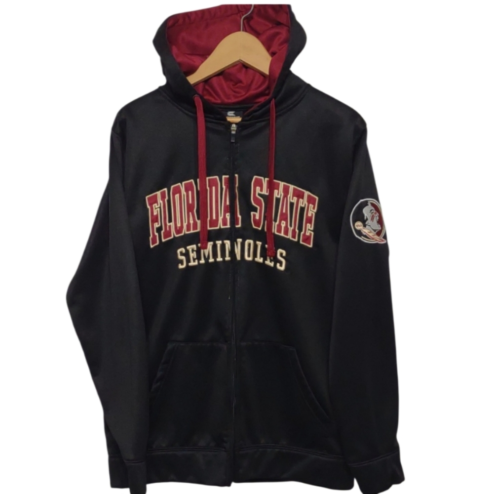Florida State Seminoles Jacket Zip Up Hooded Size Medium FSU
